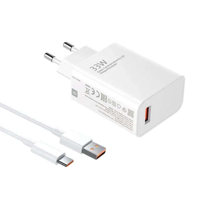 New Original Charger 120W 67W 33W Charger Fast Charge EU Wall Gan Charge Adapter USB Type C Cable For Xiaomi Redmi model