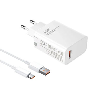 New Original Charger 120W 67W 33W Charger Fast Charge EU Wall Gan Charge Adapter USB Type C Cable For Xiaomi Redmi model