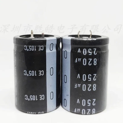 （10PCS） 250V820UF   Volume：30x35mm   250V820UF  Electrolytic Capacitors  High Quality