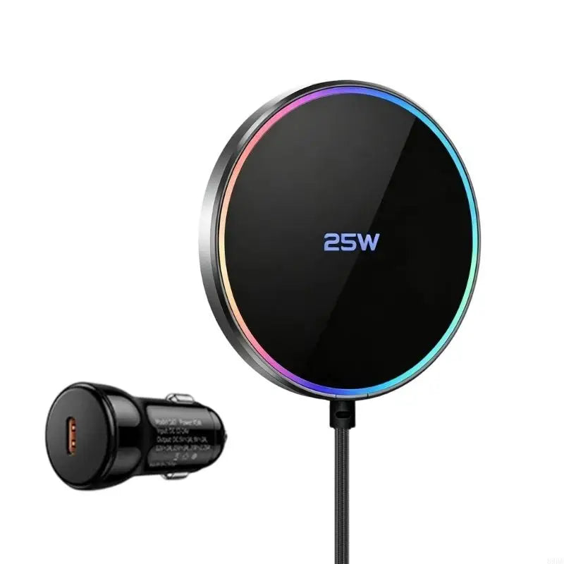 25W Wireless Car Chargers With Car Chargers Adapter For Phone 12 To 17 Series Fast Charging And Secure Hold 896C
