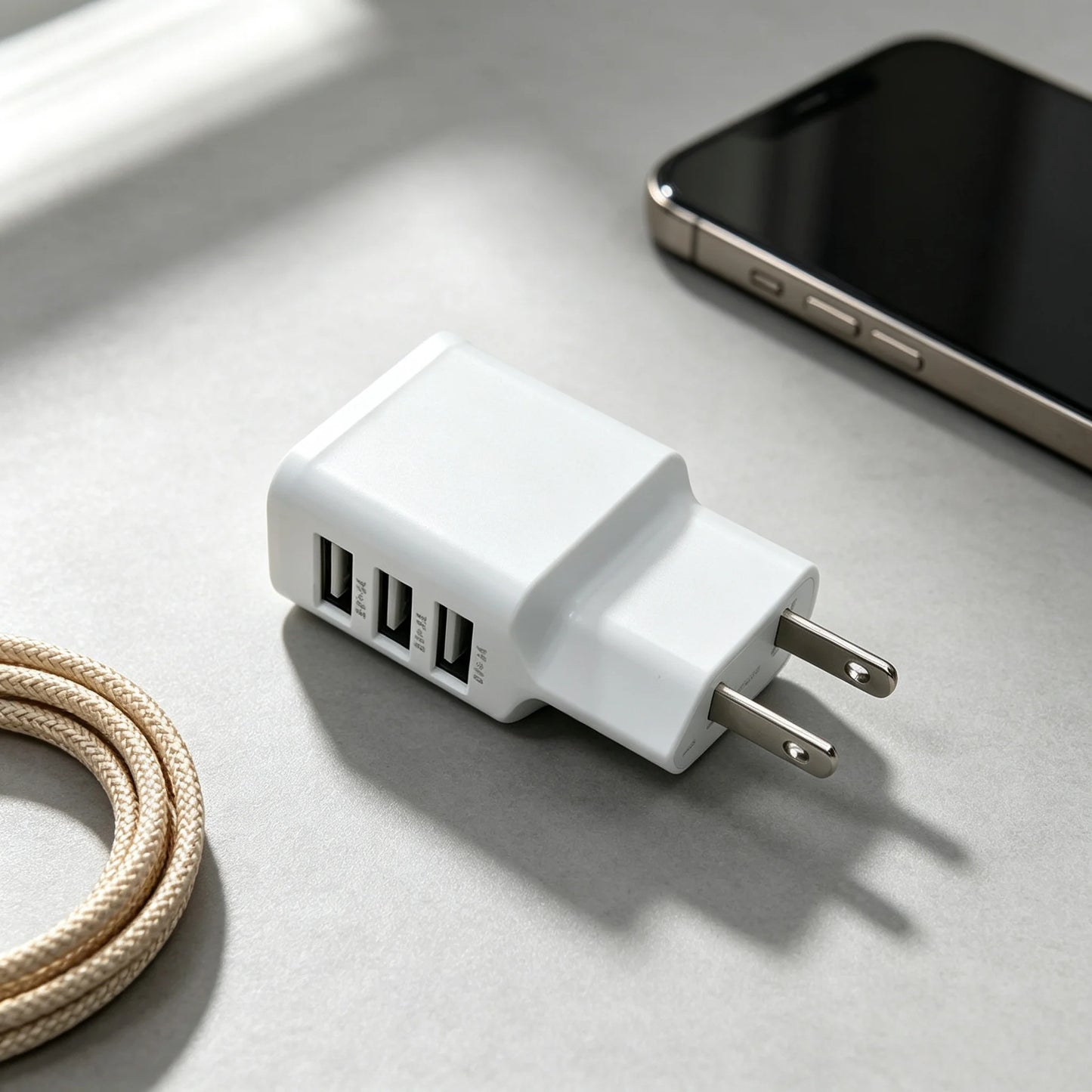 3 USB-A 2 Port USB Wall Charger For iPhone Samusng Xiaomi Huawei VIVO OPPO Fast Charging Power Adapter Universal Phone Charger