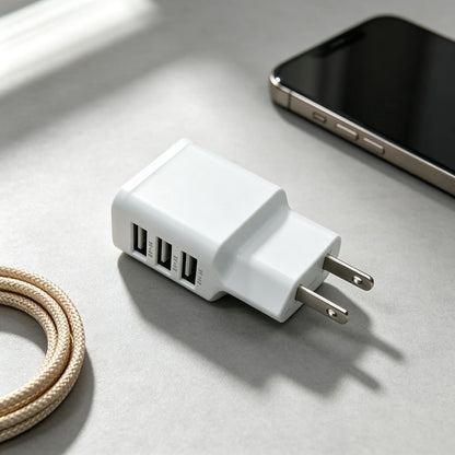 3 USB-A 2 Port USB Wall Charger For iPhone Samusng Xiaomi Huawei VIVO OPPO Fast Charging Power Adapter Universal Phone Charger