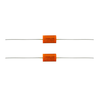 PHRILAM 2pcs Guitar MKP Capacitors Metallized Polyester Film Capacitors 0.023uF/0.047uF 630V