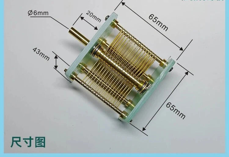 1Pcs High Power Air Variable Capacitors Semi-manual Adjustable Capacitors