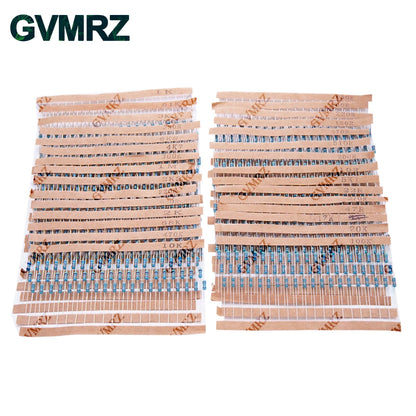 600PCS 30Values 1/4W Metal Film Resistor Assortment Kit - 20PCS Each, Boxed for Electronics DIY, Repair & Projects