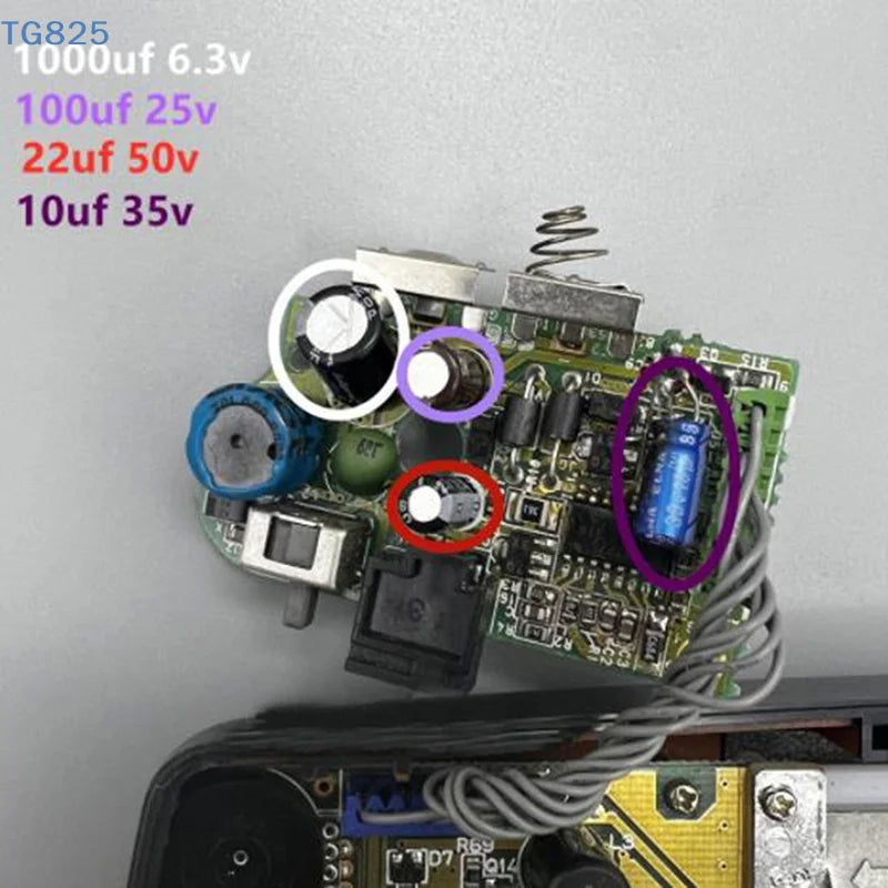 【AN】【AN】Capacitors For Sega Gamegear Gg Motherboard Capacitors Repair Replacement