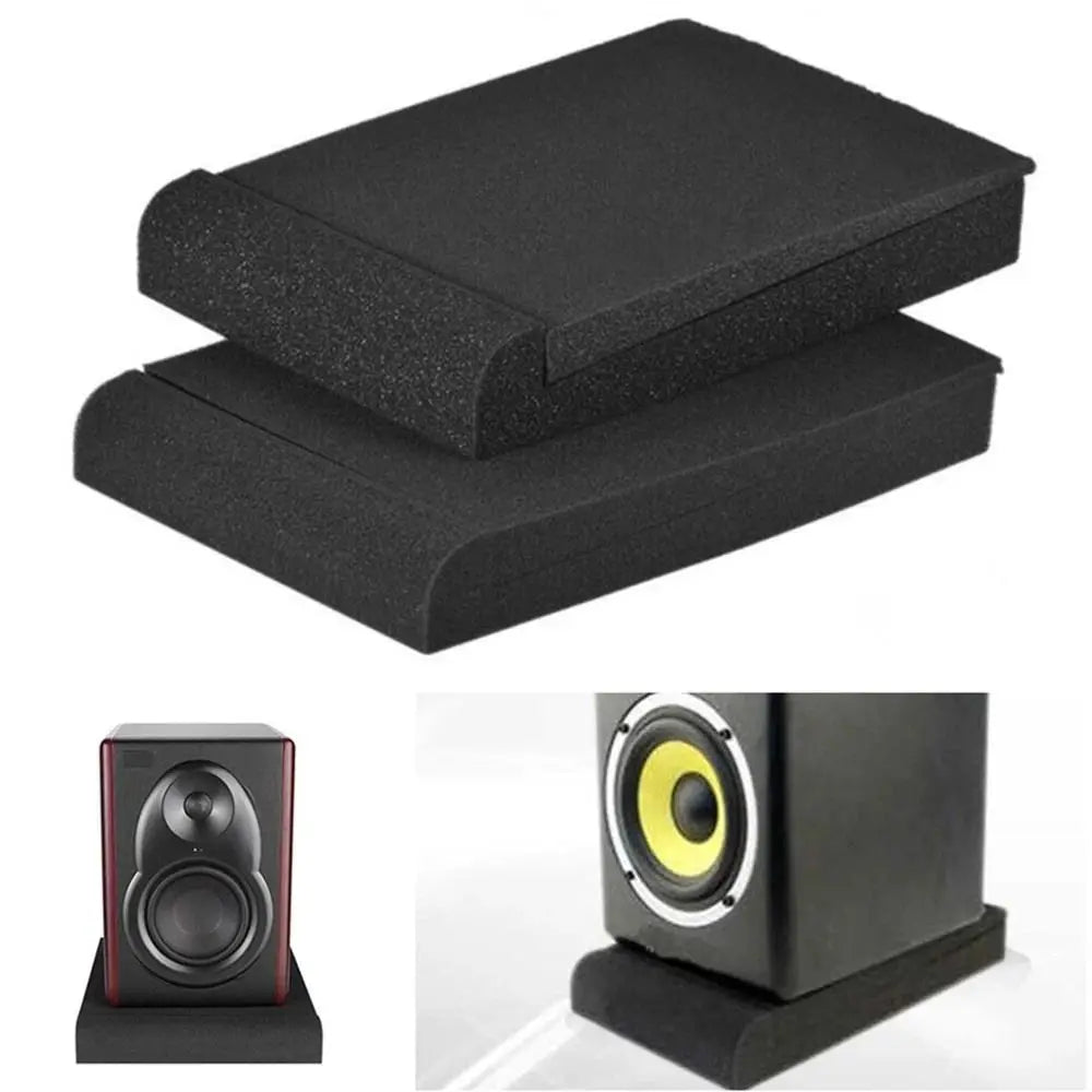 Speakers Isolation Panels Subwoofer 33x27x4cm Studio Monitor Pads Speakers Isolation Pads Speakers Sponge Speaker Acoustic Foam