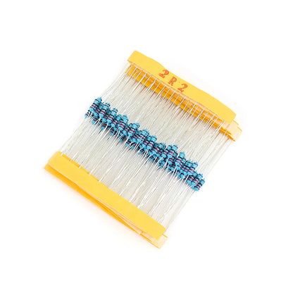 600pcs/lot 1/4W 0.25W Resistor Pack Assorted Box Diy Metal Film Resistors Kit 30Values* 20pcs (10 Ohms~1M Ohm) Resistance