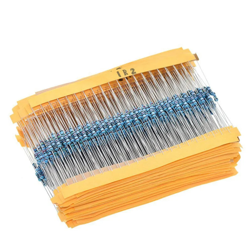 Boxed 600pcs 30Types 20pcs Each 1% Precision 1/4W Metal Film Resistors