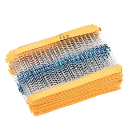 Boxed 600pcs 30Types 20pcs Each 1% Precision 1/4W Metal Film Resistors