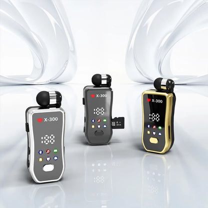 X-300-In-ear smart headphones,Wirelessheadphones, sports headphones, business car headphones, music headphones, retractable
