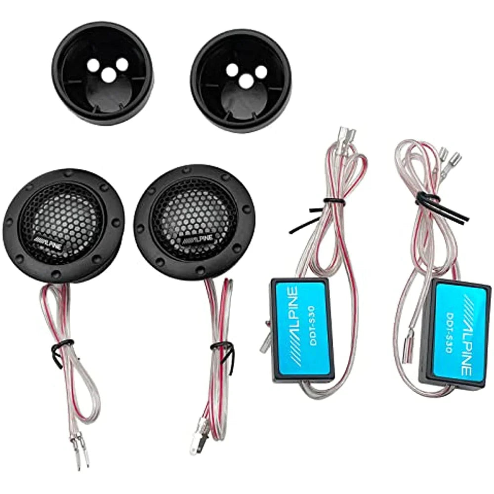 Car Small Speakers Set High Power RMS 50W 4Ω HIFI Stereo Tweeter Silk Dome Tweeter Car Audio Modified High-Pitched Loudspeaker
