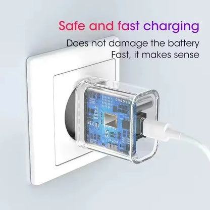 20W EU Plug Travel USB Wall Charger Fast Charging For iPhone 7 8 Plus 13 12 11 14 Pro Mini X XS Max XR Mobile Phone Adapter