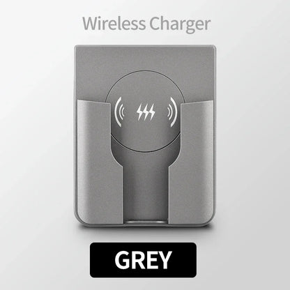 QI Universal Flush Wall Mount Wireless Charger -15W Fast Charging Stand for Phones,AC 110–220V