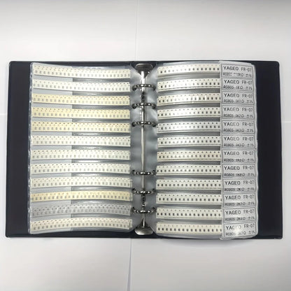 Capacitors Kit SMD Capacitor Sample Book 0201 0402 0603 0805 1206 Chip Assortment Pack 80/90/92values 25 50 pcs