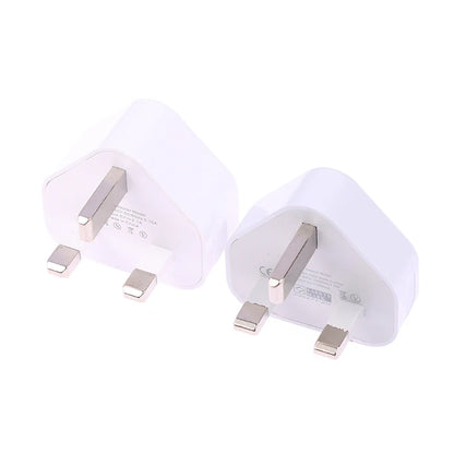 Universal UK Plug 3 Pin Wall Charger Adapter With 1/2 USB Ports Charging For Iphone 11 For Huawei Charging Charger