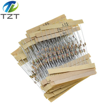 1/3BOX 1/8W 5% 640pcs 64 Values 1R - 10MR 0.125W Resistors Assorted Kit Set