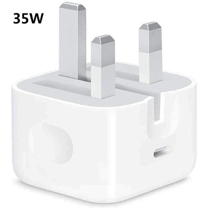 20W/35W/40W Super Charger Set British Standard Wall Charger Support PD Fast Charging Protocol PD/Dual Type-C for iPhone