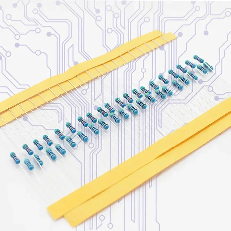 300/600PCS 30Values 1/4W Metal Film Resistor Kit with Box 10Ohm ~1M Resistance 1% Set of Resistors  Film Resistor Kit box