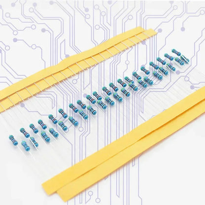 300/600PCS 30Values 1/4W Metal Film Resistor Kit with Box 10Ohm ~1M Resistance 1% Set of Resistors  Film Resistor Kit box