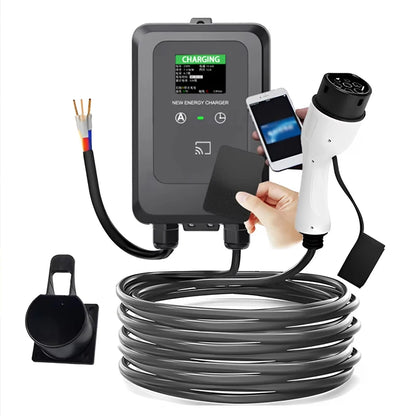 NEW EV Wallbox 5M 7KW 32A Charging Station Car Home EV Wallbox Electric Car EV Wallbox With 5M Cable Charge by card/Charge now