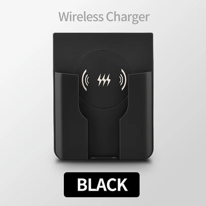 15W Wall Mount Wireless Charger, Qi Universal Fast Charging Panel for iPhone & Android, Flush AC 110–220V In-Wall Phone Charger