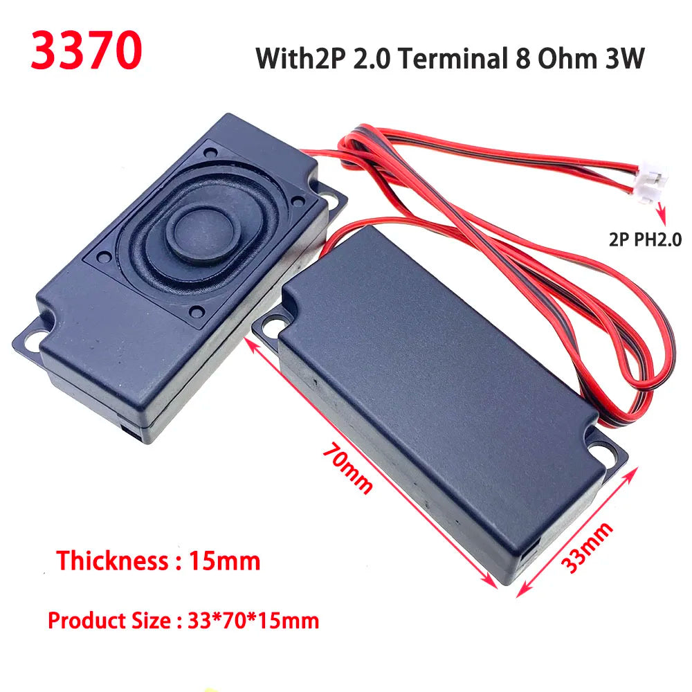 1 pair of portable speakers 8ohm 2W 8Ω3W with 2pin4pin PH2.0 computer speakers,advertising LCD TV speakers,rectangular speakers