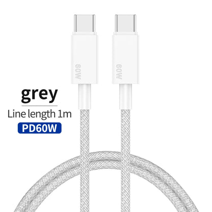 65W Flat GaN USB C Charger Dual-port Fast Wall Charger Compact Power Adapter With Foldable Plug For Mobile Phone