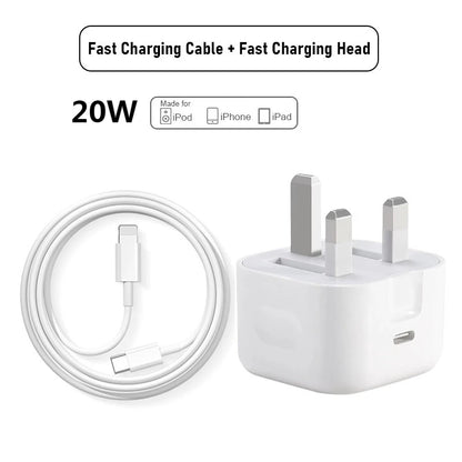 20W/35W/40W Super Charger Set British Standard Wall Charger Support PD Fast Charging Protocol PD/Dual Type-C for iPhone