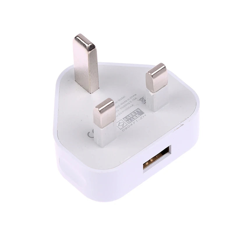 Dual USB UK Wall Charger Fast 5V/2.1A Charging Adapter for Home Simultaneous Charging for 2 Phones orTablet Universal 3 Pin Plug