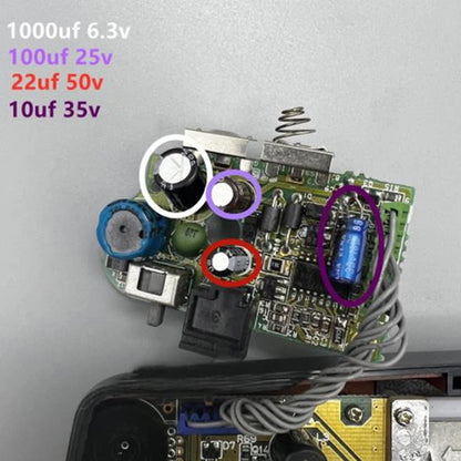 Capacitors For Sega Game Gear Gg Motherboard Capacitors Repair Replacement