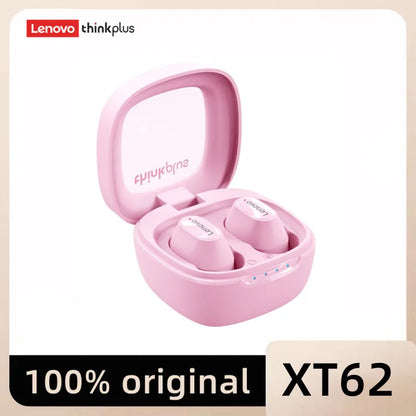 Lenovo XT62 TWS Bluetooth Headphones High Fidelity Headphones with HD Microphone Conversation Sports Headphones