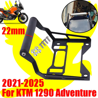 For KTM 1290 Super Adventure S R ADV 2021 - 2025 Motorcycle Accessories Mobile Phone Holder Stand GPS Navigation Bracket Support