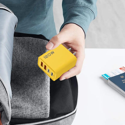 USB Fast Charging Block 120W USB Charger Plug Cube DualType C PD Wall Charger Cell Phone Smartphone Accessories
