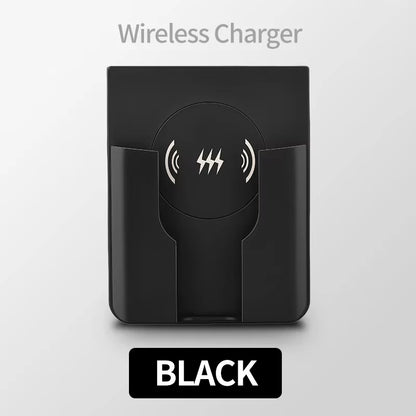 15W Wall Mount Wireless Charger, Qi Universal Fast Charging Panel for iPhone & Android, Flush AC 110–220V In-Wall Phone Charger