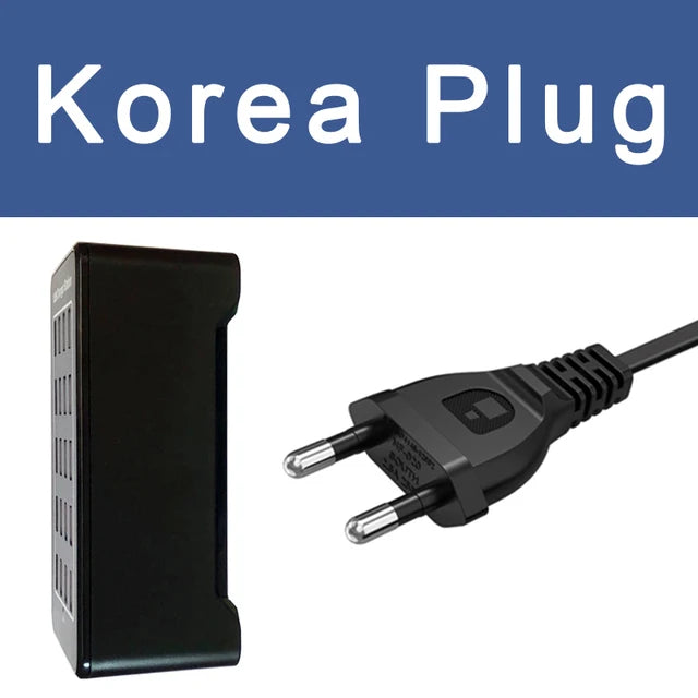 150W USB Charger 10 15 20 25 30 Ports HUB Universal Wall Desktop Fast Charging Station Dock for Mobile Phone Power Adapter