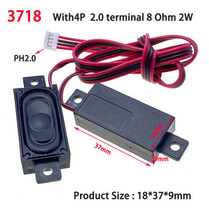 1 pair of portable speakers 8ohm 2W 8Ω3W with 2pin4pin PH2.0 computer speakers,advertising LCD TV speakers,rectangular speakers