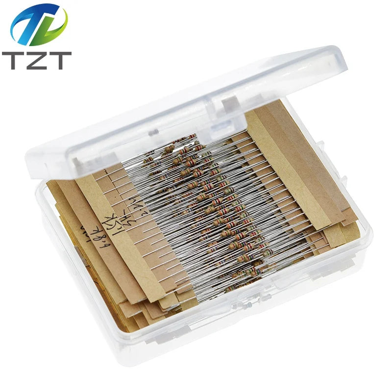 1/3BOX 1/8W 5% 640pcs 64 Values 1R - 10MR 0.125W Resistors Assorted Kit Set