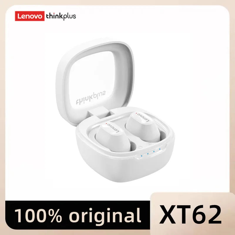 Lenovo XT62 TWS Bluetooth Headphones High Fidelity Headphones with HD Microphone Conversation Sports Headphones