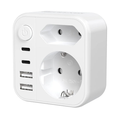 Multiple Socket Wall Charger with 4 USB 17W fast charing Power Plugs, Double Plug for USB Socket adapter for home travel