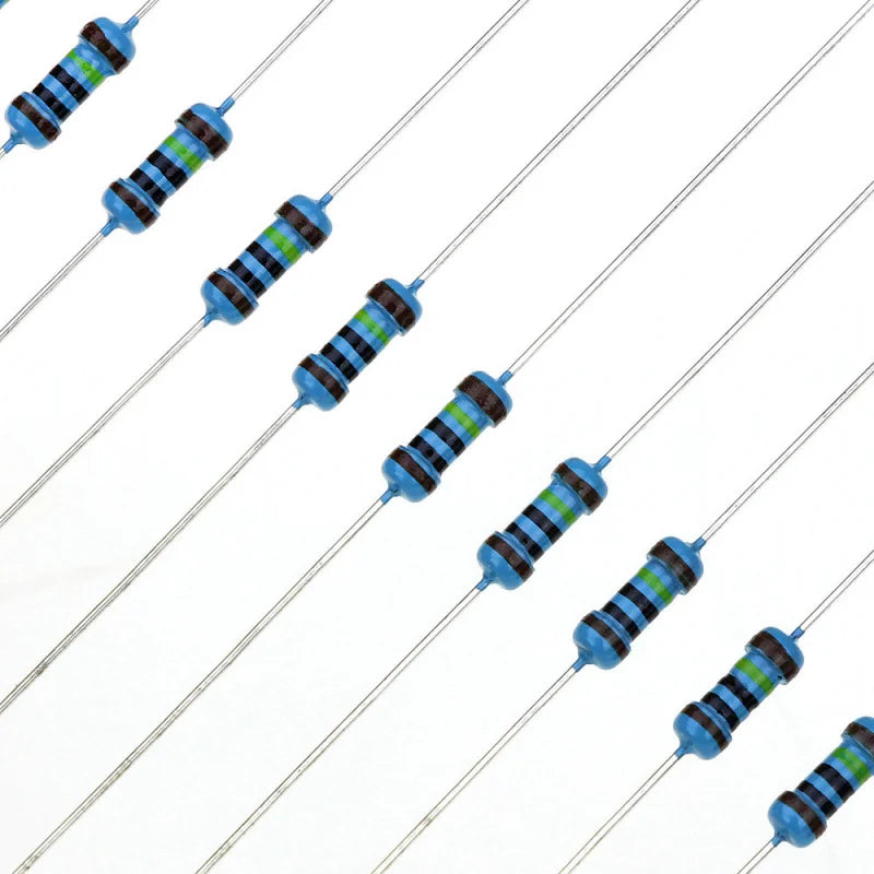Boxed 600pcs 30Types 20pcs Each 1% Precision 1/4W Metal Film Resistors