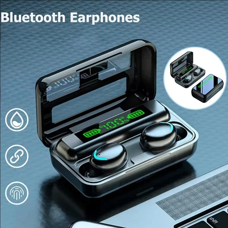 2026New F9 TWS wireless headphones,F9 Bluetooth 5.0headphones, sports headphones, LED digital display stereo headphones
