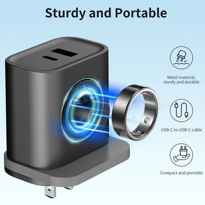 3 in 1 Portable Charger For Various Smart ring Charger 25W Fast Charging Block PD USB C Wall Charger for iPhone Ipad Weslamic
