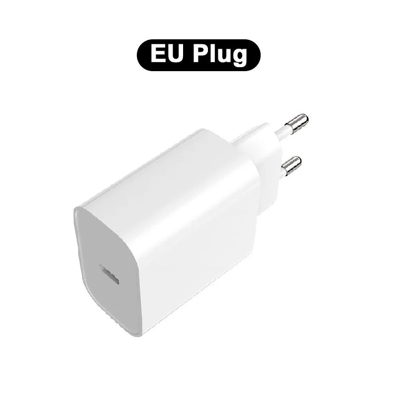 20W EU Plug Travel USB Wall Charger Fast Charging For iPhone 7 8 Plus 13 12 11 14 Pro Mini X XS Max XR Mobile Phone Adapter