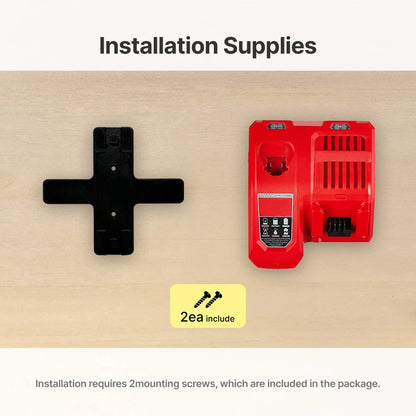 M12 M18 Charger Wall Mount Bracket Power Tool Charging Station Storage Holder Accessories Only Mount Rack Not Charger Included
