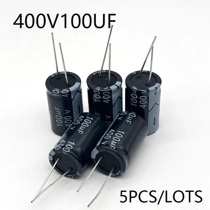 5 pcs/lot 400v100UF Volume 18*30 Electrolytic Capacitors 100uf 400v