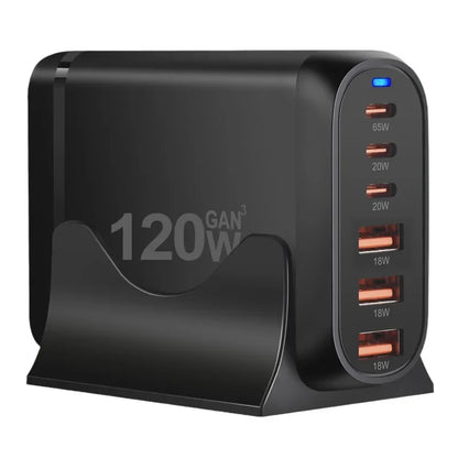 Hot-selling 120W PD Multi-function Charger for Smartphones and Laptops High-power Fast Charging Multi-port PD Wall Charger