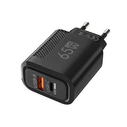 65W USB C Charger GaN Fast Charging Travel Wall Charger Quick Charge EU US Plug Phone Charger Adapter For iPhone Huawei Xiaomi