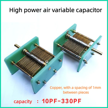 1Pcs High Power Air Variable Capacitors Semi-manual Adjustable Capacitors