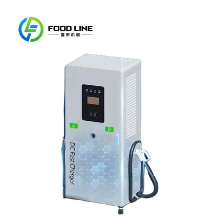 Wall-Mount EV Charger 120kW Power 0~250A Electric Vehicle Commercial DC Charging Station4.3Inches LCD Display New IP55 Customize